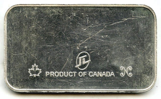 1985 Happy Anniversary Dance 999 Silver 1 oz Vintage Ingot Bar Medal Canada H848