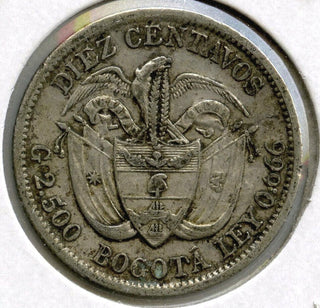 1897 Colombia Coin Diez Centavos - Bogota - K172