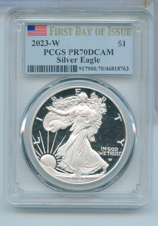 2023-W American Eagle 1 oz Proof Silver Dollar PCGS PF70 Deep Cameo - SS78