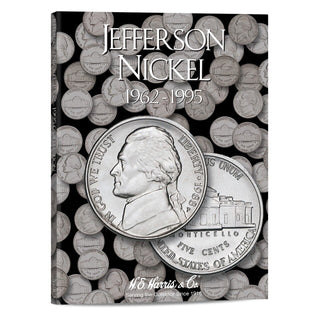 Coin Folder Jefferson Nickel 1962 - 1995 Set - HE Harris Album 2680