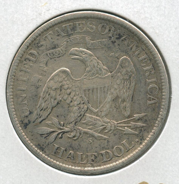 1867-S Silver Seated Liberty Half Dollar 50c San Francisco Mint - SS737