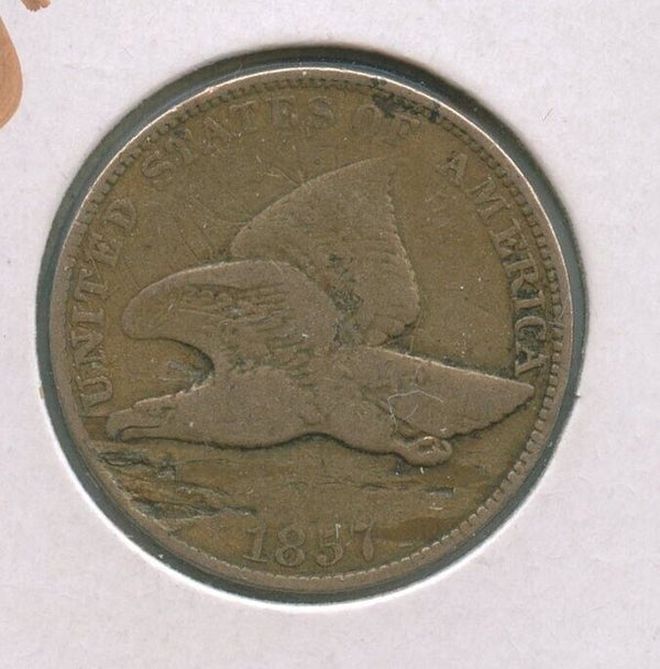 1857 Flying Eagle Cent Penny 1c Philadelphia Mint - SR491