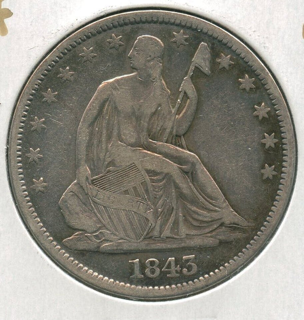 1843-O Silver Seated Liberty Half Dollar 50c New Orleans Mint - SS718