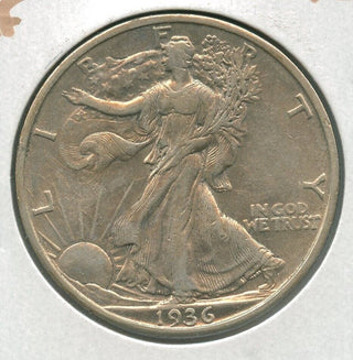 1936-S Walking Liberty Silver Half Dollar 50c San Francisco Mint - SR586