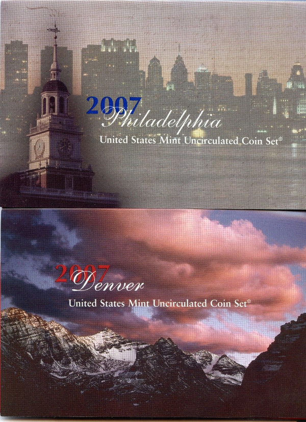 2007 P & D US Uncirculated Mint Set 28 Coin United States Philadelphia & Denver