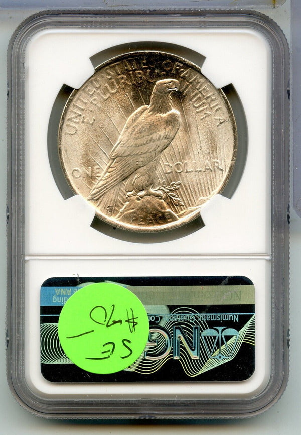 1922-P Peace Silver Dollar NGC MS 63 Philadelphia Mint - KR908