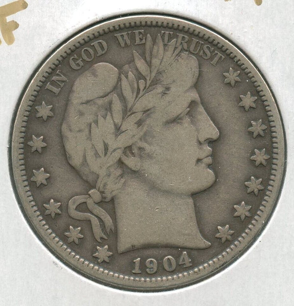 1904-O Silver Barber Half Dollar 50c New Orleans Mint -SS754