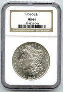 1904-O Morgan Silver Dollar NGC MS 64 Certified - New Orleans Mint - E864