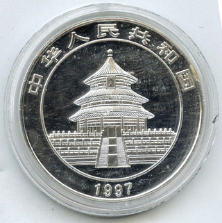 1997 China Panda 999 Silver 1 oz Colored Coin 10 Yuan - Chinese Bullion - H790