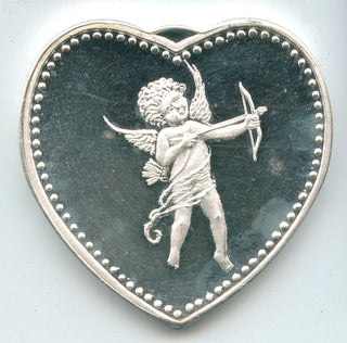Cupid Heart Especially For You  999 Silver 1 oz Art Medal Round - SR244