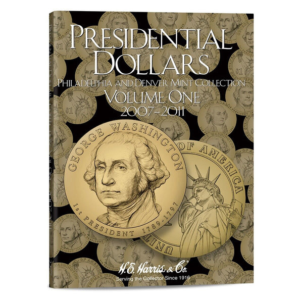 Presidential Dollars 2007 - 2011 Coin Folder President Set - Harris Album 2277