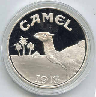 1913- 1993 Camel Joe Cigarettes 999 Silver 1 oz Proof Art Medal Round Ounce J583