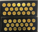 1999-2002 State Quarter Gold/Platinum Layered 80 Coin Set - SS216