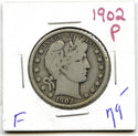 1902 Barber Silver Half Dollar - Philadelphia Mint - A654