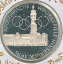 1976 Austria Proof Silver Coin 100 Schillings Olympic Innsbruck - SS338