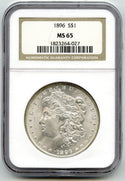 1896 Morgan Silver Dollar NGC MS 65 Certified - Philadelphia Mint - E859