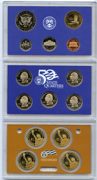 2008 United States Proof Set 14 Coins U.S. Mint San Francisco State Quarters