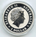 2011 Australian Kookaburra 999 Silver 1 oz $1 Dollar Coin - Elizabeth II - J127