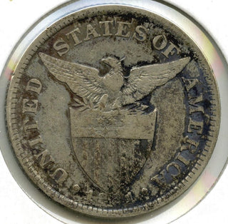 1921 Philippines Silver Coin - 50 Centavos - Filipinas - J775