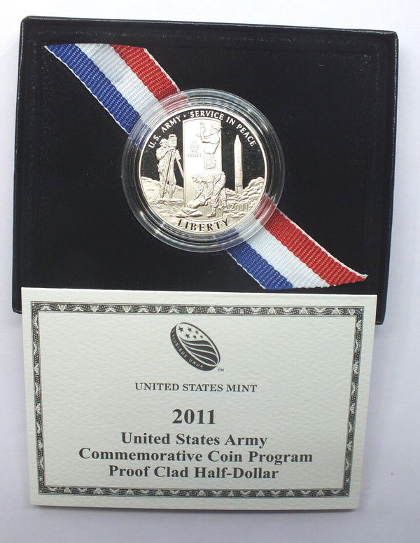 2011 United States Army Proof Clad Half Dollar ARM5 Coin US Mint Commem - J194