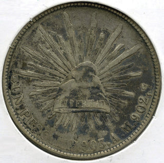 1903 Mexico Silver Coin Un Peso Libertad - Republica Mexicana - H270