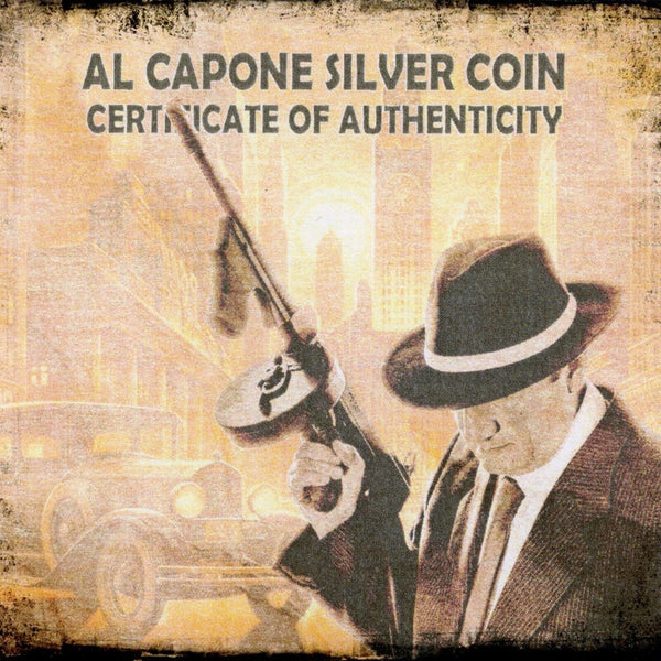 2024 Al Capone Gangster 1 Oz 999 Silver Proof $20 Liberia Coin Box & COA - JP876