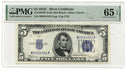 1934-C $5 Silver Certificate PMG 65 EPQ Gem Uncirculated Fr 1653W Julian - K74