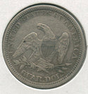 1859-P Silver Seated Liberty Quarter 25C Philadelphia Mint - SS674