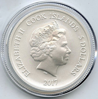 2017 William Nylander 9999 Silver 1 oz $5 Coin Upper Deck - Cook Islands - H814