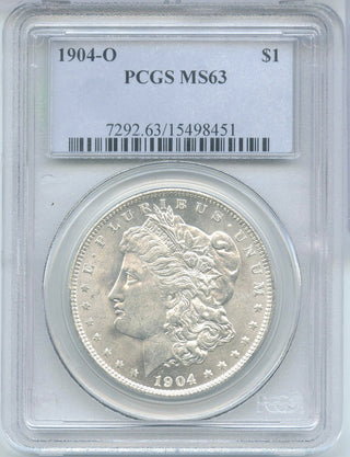 1904-O Morgan Silver Dollar PCGS MS 63 - New Orleans Mint - DN430