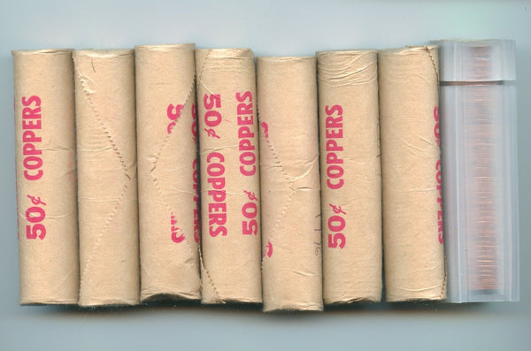 1976 Canada Lot Of 8 1 Cent Rolls Uncirculated 400 Coins - SR686