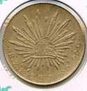 1892 ZS Mexico Silver Coin 8 Reales Zacatecas - SR09