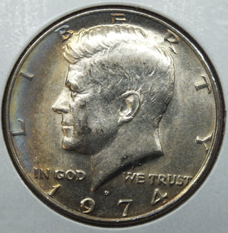 1974-D DDO Kennedy Half Dollar - Denver Mint - Toning Toned - K315