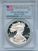 2014-W Proof Silver Eagle 1 oz PCGS PF70 DCAM West Point Mint First Strike SR809