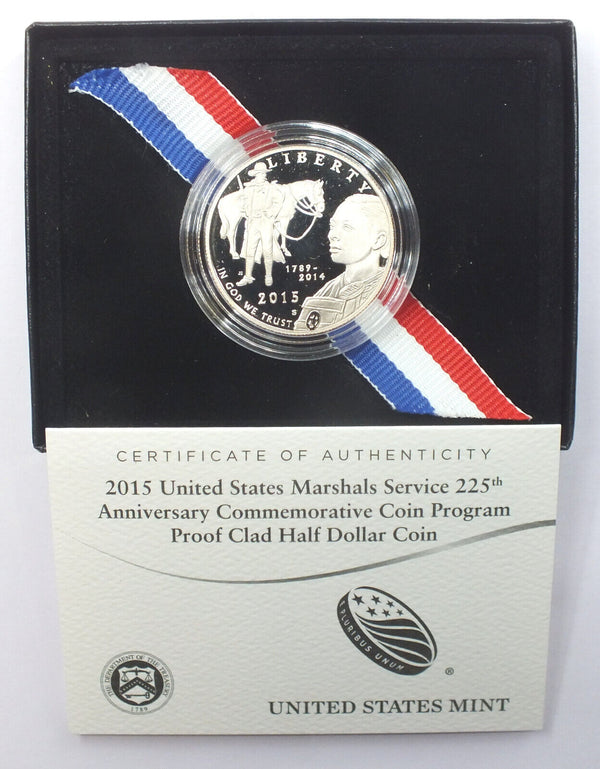 2015 US Marshals Service Proof Clad Half Dollar 225th Ann. SR5 Coin - J179