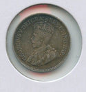 1919 Canada .925 Silver Coin 5 Cents King George V - SR384