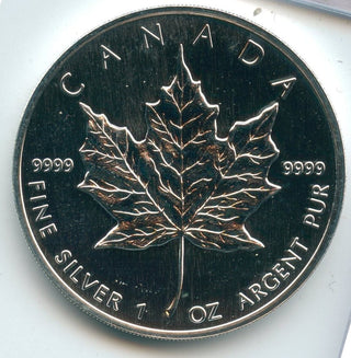 1993 Canada Canadian Maple Leaf 1 Oz 9999 Silver $5 Dollars Coin - SR143
