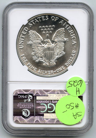 1987 American Eagle 1 oz Silver Dollar NGC MS69 Certified US Mint Bullion H625