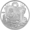 2024 Letters to Santa Claus Christmas Holidays 1 Oz 999 Silver Art Round Gift