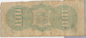 1863 $100 One Hundred Confederate States Of America Note Currency T-56 - SR949