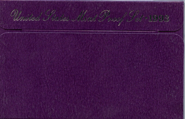 1993 United States Proof Set 5 Coins U.S. Mint San Francisco