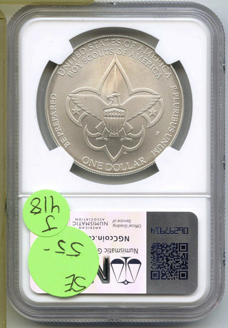 2010-P Boy Scouts Centennial Silver Dollar NGC MS70 Certified Philadelphia J418