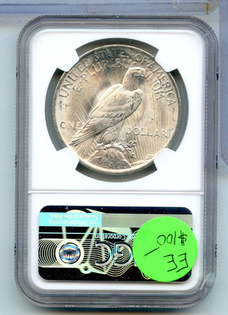 1923-P Peace Silver Dollar NGC MS 64 Philadelphia Mint - KR905