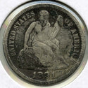 1891 Seated Liberty Silver Dime - Philadelphia Mint - J615