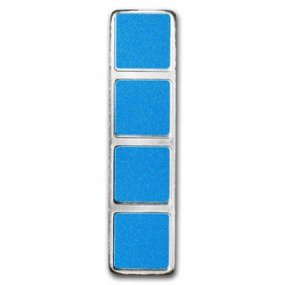 Tetris I Shape Cyan 1 Oz 999 Silver 2023 Niue $2 Coin Tetrimino Block Blue JP430