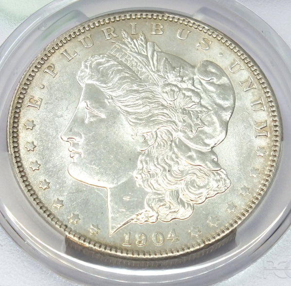 1904 Morgan Silver Dollar PCGS MS63 Certified $1 Philadelphia Mint - H385