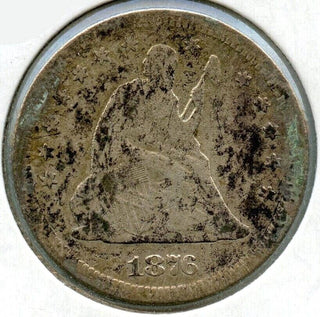 1876-S Seated Liberty Silver Quarter - San Francisco Mint - BR373