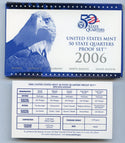 2006 United States State Quarters Silver Proof Set 5 Coins US Mint San Francisco
