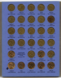 Lincoln Cents 1941 Penny Coin Set & Album Folder 9030 Whitman Pennies DN223