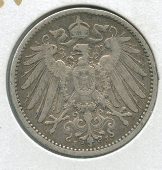 1901-J Germany Silver 1 Mark Coin Wilhelm II - SS411